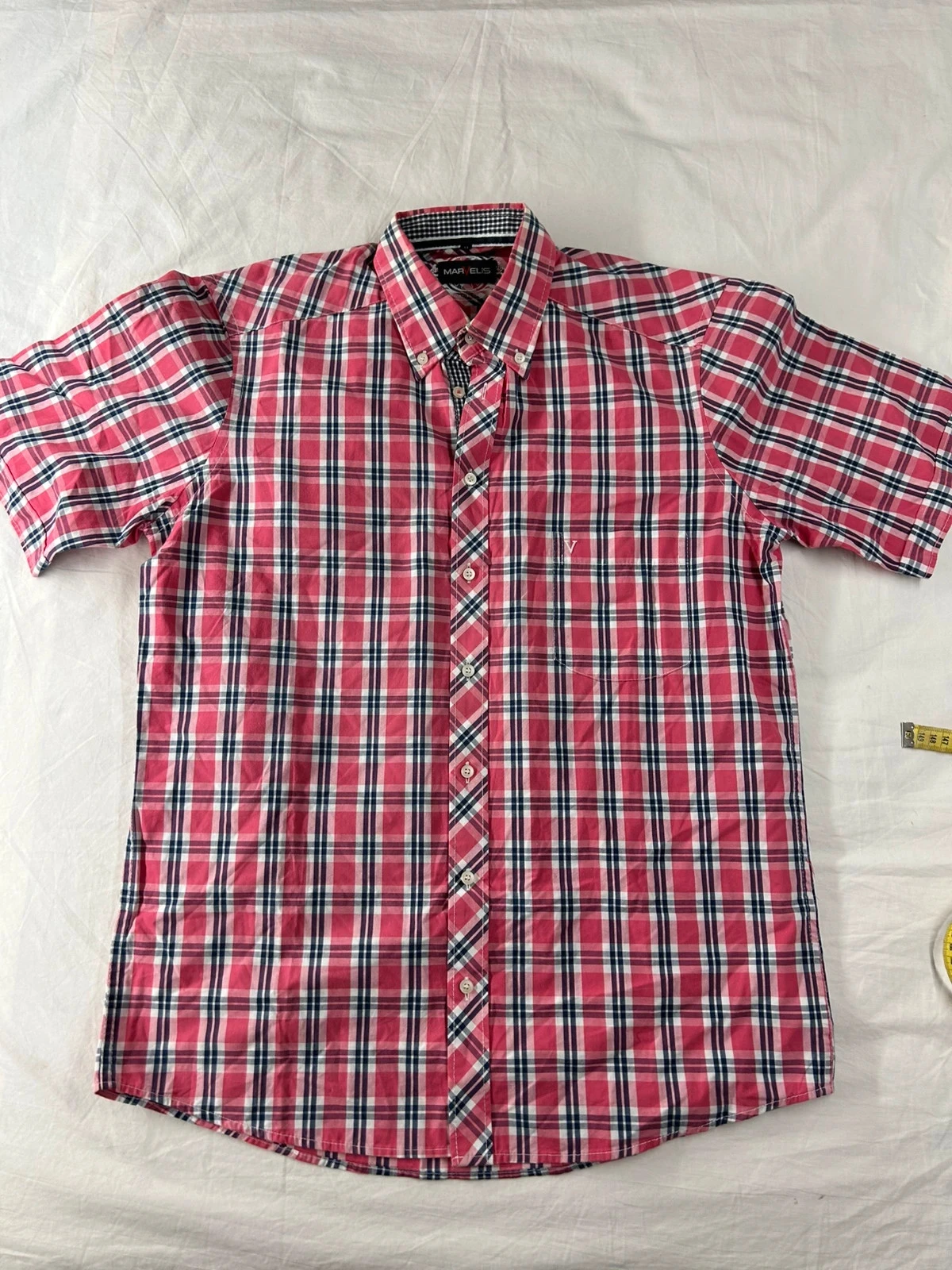 Chemise à carreaux manches courtes marvelis taille M